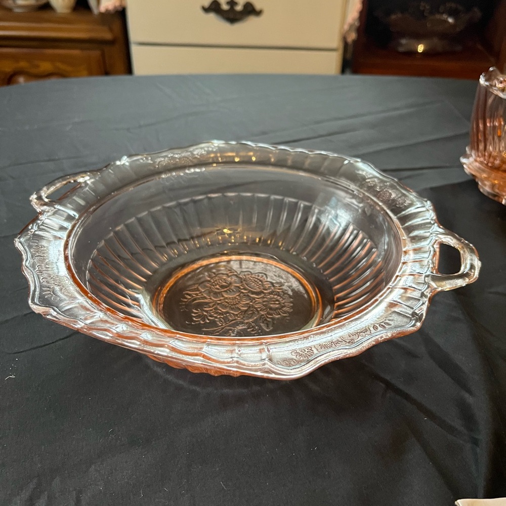 Vintage Mayfair pink serving bowl